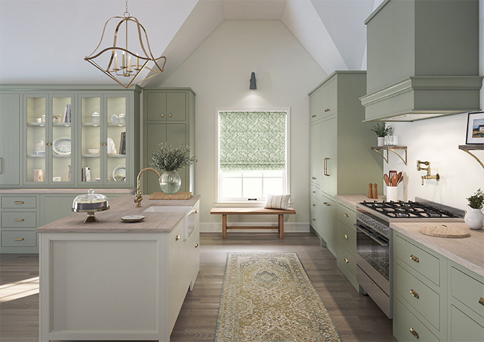 Cadogan, Vintage Green - Motorised Roman Blind - Image 8